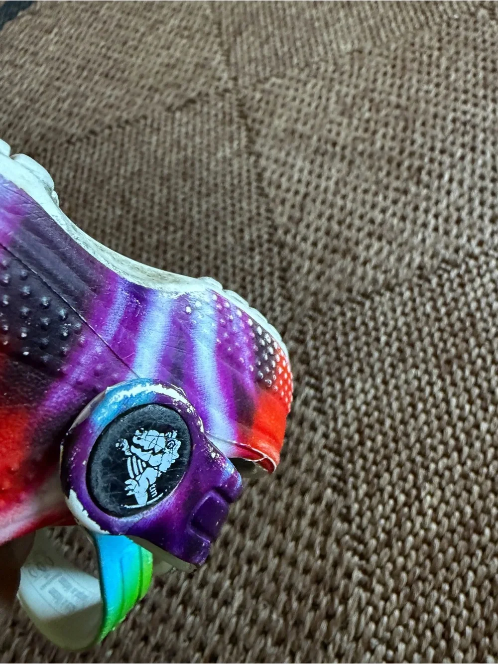 CROCS Kids Tie-Dye Clogs in Rainbow Colors
